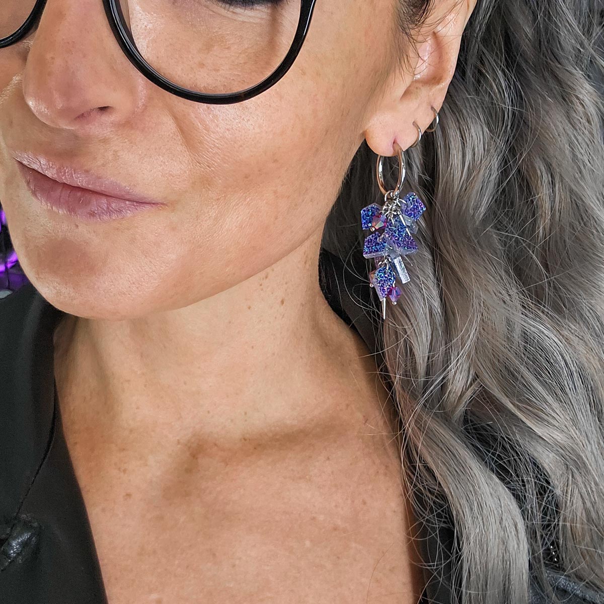 MURSKA Drop crazy leopard korvakorut